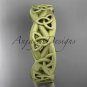 14kt yellow gold celtic trinity knot, matte finish triquetra ring, engagement ring CT7392G