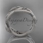 Platinum  celtic trinity knot , matte finish,  triquetra ring, engagement ring CT7403G