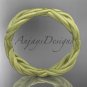14k yellow gold rope matte finish wedding band RP898G