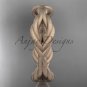 14k rose gold rope matte finish wedding band RP898G