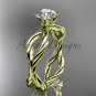 14kt yellow gold twisted rope engagement ring RP8100