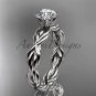 Platinum  twisted rope engagement ring RP8101