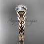 14kt rose gold twisted rope wedding ring RP8108