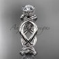 14kt white gold twisted rope wedding ring RP8192