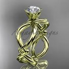 14kt yellow gold twisted rope wedding ring RP8192