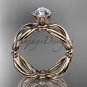 14kt rose gold twisted rope wedding ring RP8192
