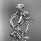 Platinum  twisted rope wedding ring RP8192