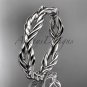 14k white gold twisted rope wedding band RP8117G