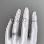 Platinum twisted rope matte finish wedding band RP8117G