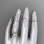 14kt yellow gold halo rope diamond engagement ring RP8197