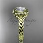 14kt yellow gold twisted rope engagement ring RP8201