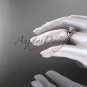 14kt rose gold twisted rope engagement ring RP8201