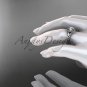 platinum twisted rope engagement ring RP8201