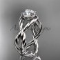 Platinum twisted rope engagement ring RP8181