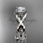 Platinum twisted rope engagement ring RP8181