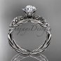 14kt white gold rope celtic engagement rings RPCT970
