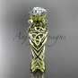 14kt yellow gold rope celtic engagement rings RPCT970