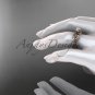 14kt rose gold rope celtic engagement rings RPCT970