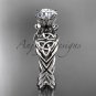 Platinum rope celtic engagement rings RPCT970