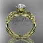 14kt yellow gold rope celtic forever one moissanite engagement rings RPCT970