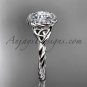 14kt white gold rope celtic engagement rings RPCT997