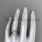 14kt white gold rope celtic engagement rings RPCT997