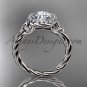 Platinum rope celtic engagement rings RPCT997