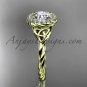 14kt yellow gold rope moissanite Celtic Bridal ring RPCT997