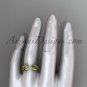 14k yellow gold rope Black Diamond Celtic Bridal ring RPCT998G