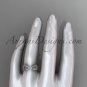 14k white gold matte finish rope celtic wedding band RPCT998G