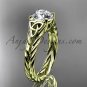 14kt yellow gold celtic rope engagement ring RPCT9108