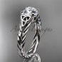 Platinum celtic rope engagement ring with a "Forever One" Moissanite center stone RPCT9108