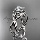 platinum  rope celtic forever one moissanite engagement ring RPCT9181