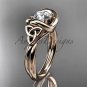 14kt rose gold trinity celtic twisted rope wedding ring RPCT9146