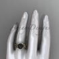 Black Pearl Engagement Rings yellow Gold Celtic Trinity Knot Leaf Pearl Engagement Ring CTBP7326