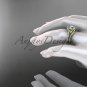 Moissanite celtic trinity knot wedding Set, 14kt yellow gold irish diamond engagement ring CT7317S