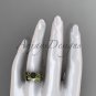 Black Pearl Celtic Wedding Set Unique 14kt yellow gold Engagement Ring CTBP7324S