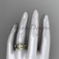 Celtic wedding sets, 14kt yellow gold diamond triquetra knot engagement ring CT7333S