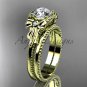 Bow wedding set 14k yellow gold engagement ring ADLR376S