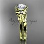 Bow wedding set 14k yellow gold engagement ring ADLR376S
