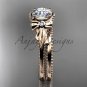 Bow wedding set 14k rose gold engagement ring ADLR376S