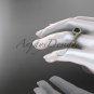 Vintage Black Pearl Ring 14kt yellow Gold Diamond Engagement Ring ABP379