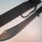 19" NINJA BLACK MACHETE SWORD WITH SHEATH  Sku : 1781