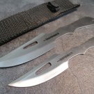 7" & 6" SILVER  KNIVES WITH SHEATH