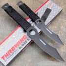 SET OF 2 BLACK 8.5" & 6.5"  KNIVES WITH SHEATH Sku : 5325