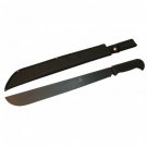 18" MID SIZE HUNTING MACHETE WITH SHEATH ALL BLACK Sku : 5746