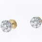 Jabel 1.0ctw Diamond Cluster Earrings, Retail $4070