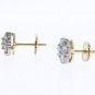 Jabel 1.0ctw Diamond Cluster Earrings, Retail $4070