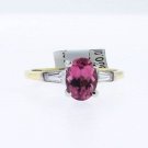 Pink Tourmaline and Diamond Ring