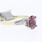 Pink Tourmaline and Diamond Ring